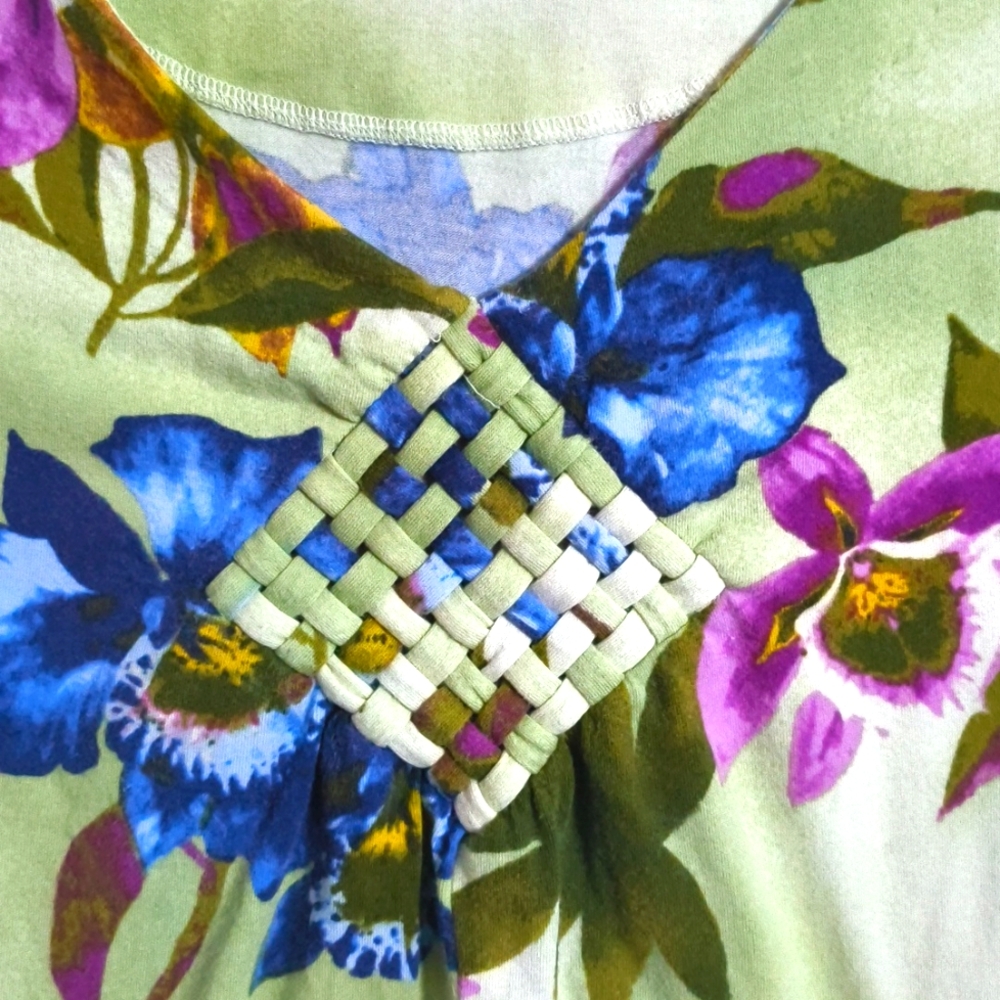 2X Caribbean Joe Island supply company women's Floral Top -